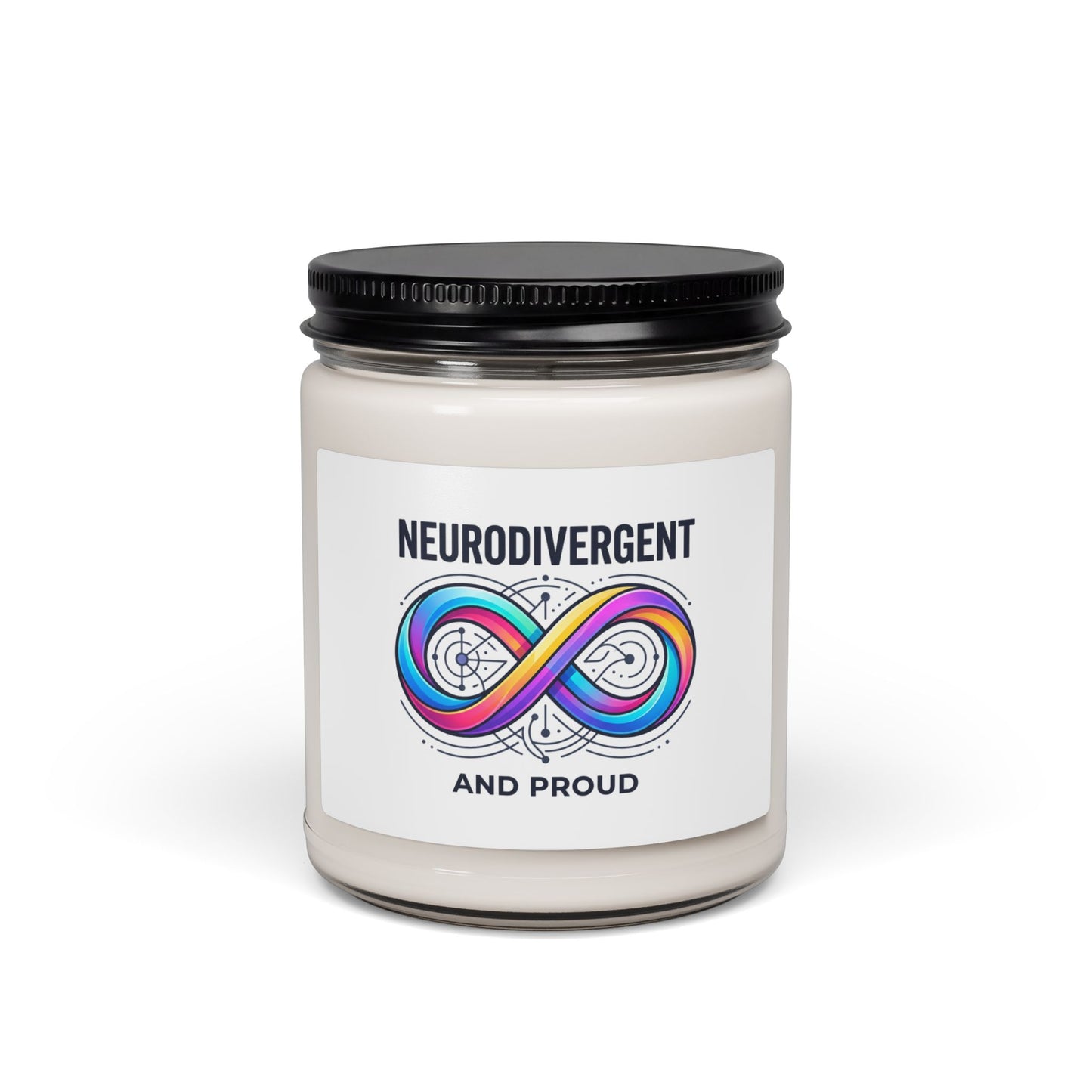 Neurodivergent and Proud Soy Candle | neurodiversity, autistic pride
