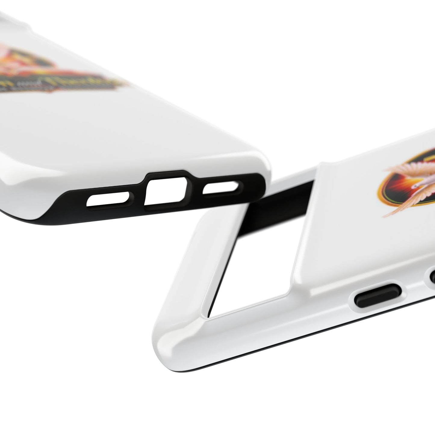 Wisdom and Theology Phone Case — Christian Dove & Cross Protective Tough Case