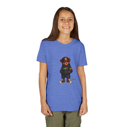 Youth T‑Shirt — Cool Bear Graphic Tee with 'UNITY' Hoodie Design