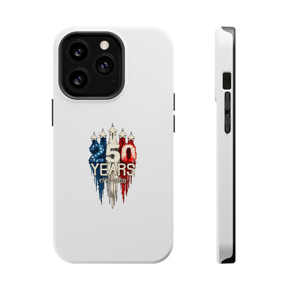 50 Years Patriotic iPhone Case — American Flag Anniversary Magnetic Impact-Resistant Case
