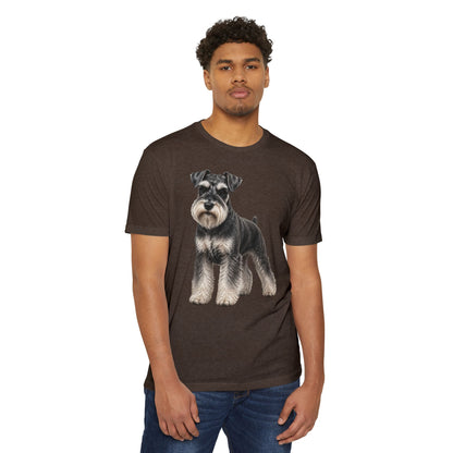 Schnauzer Dog T-Shirt — Realistic Miniature Schnauzer Graphic Tee