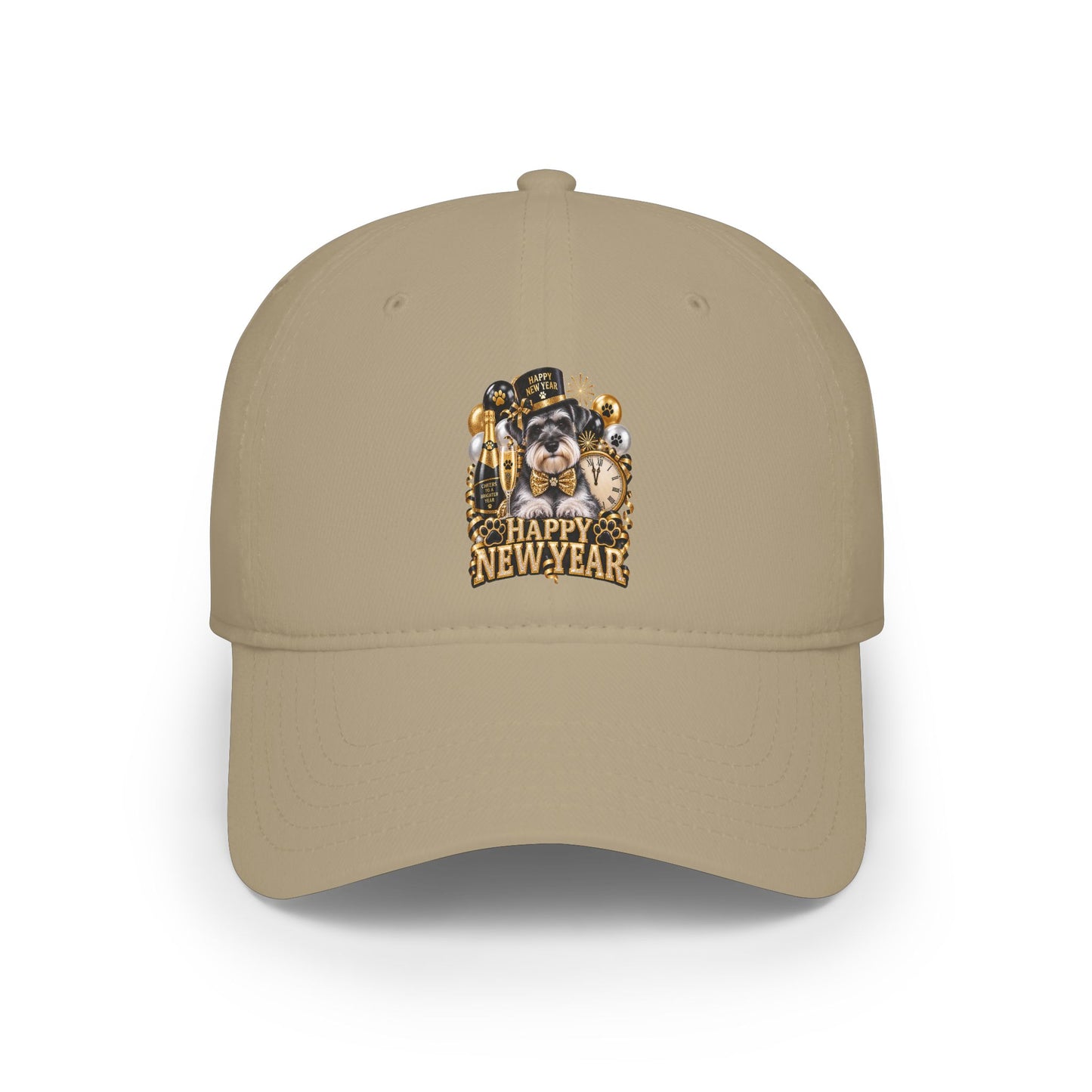 Happy New Year Bulldog Low Profile Cap