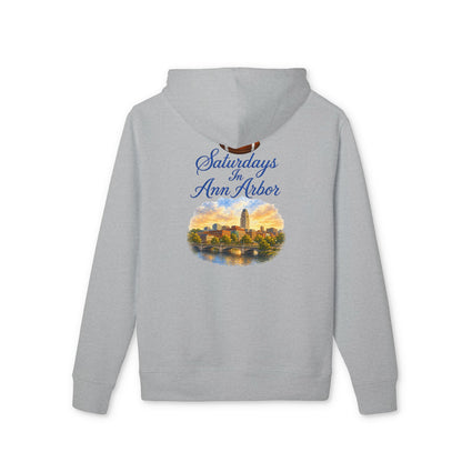 Ann Arbor Skyline Hoodie — "Saturdays in Ann Arbor" Graphic Pullover