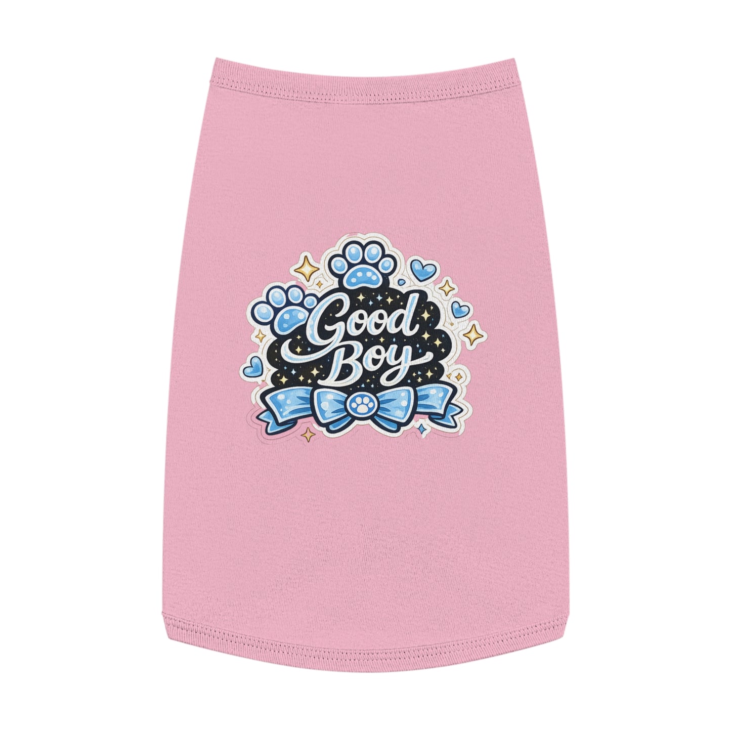 Good Boy Dog Tank Top — Cute Paw Print Pet Shirt