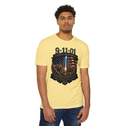 9/11 Memorial T-Shirt — "We Will Never Forget" Tribute Tee
