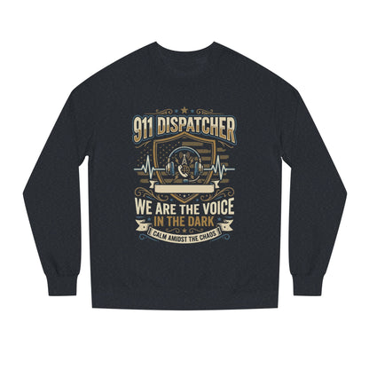 911 Dispatcher Crewneck Sweatshirt — "We Are The Voice In The Dark" Tribute