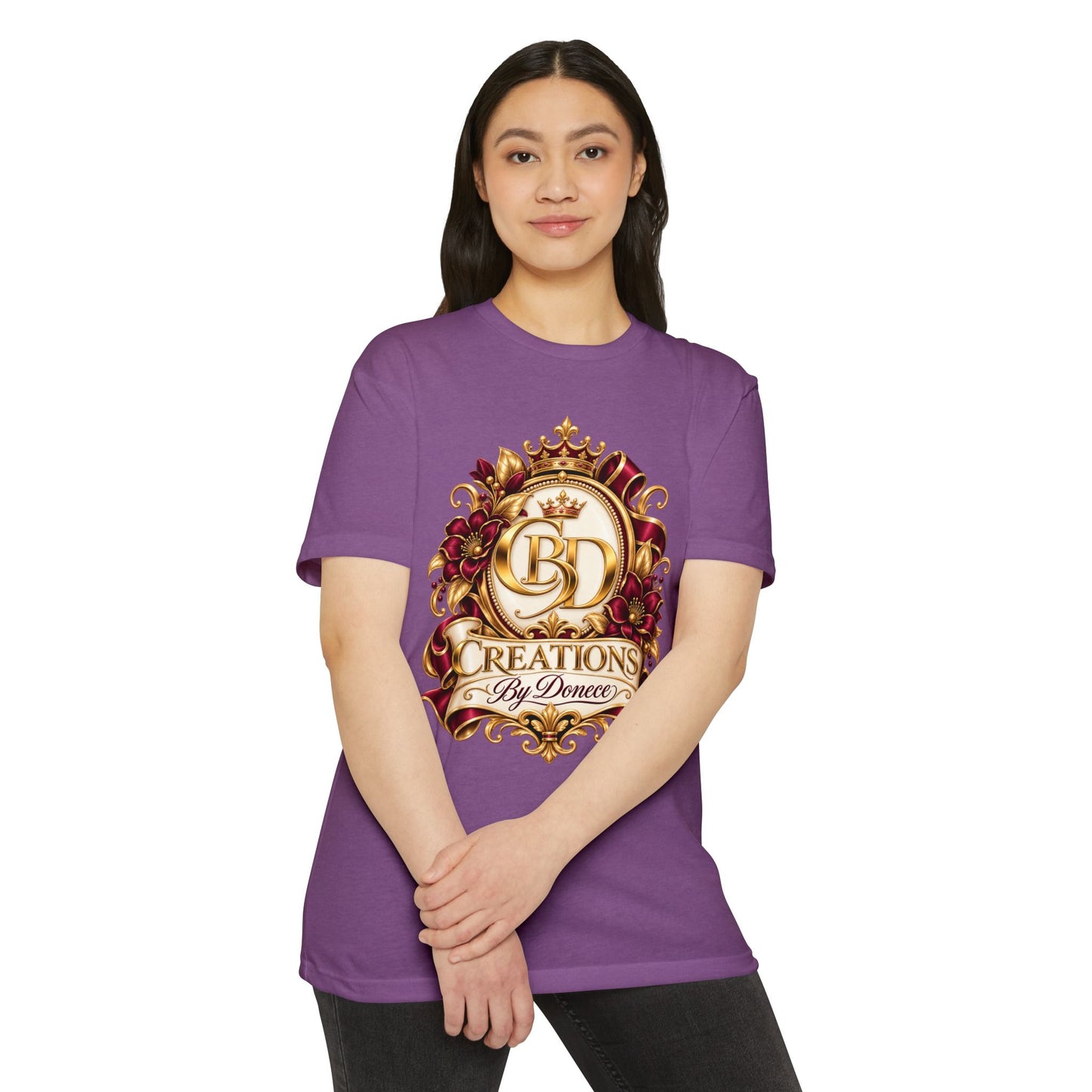 T-Shirt — 'Creations By Denece' Ornate Crest Graphic Tee