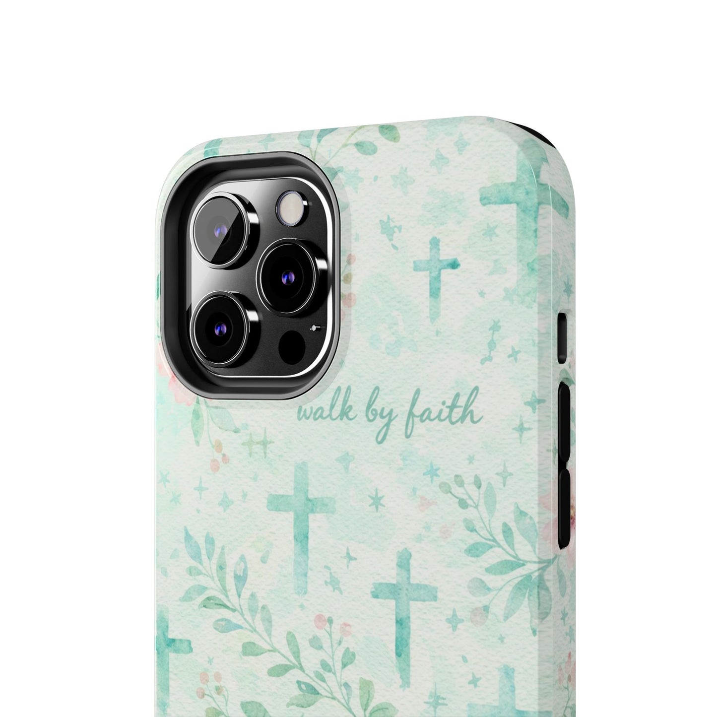 Walk By Faith Phone Case | Christian floral iPhone Case