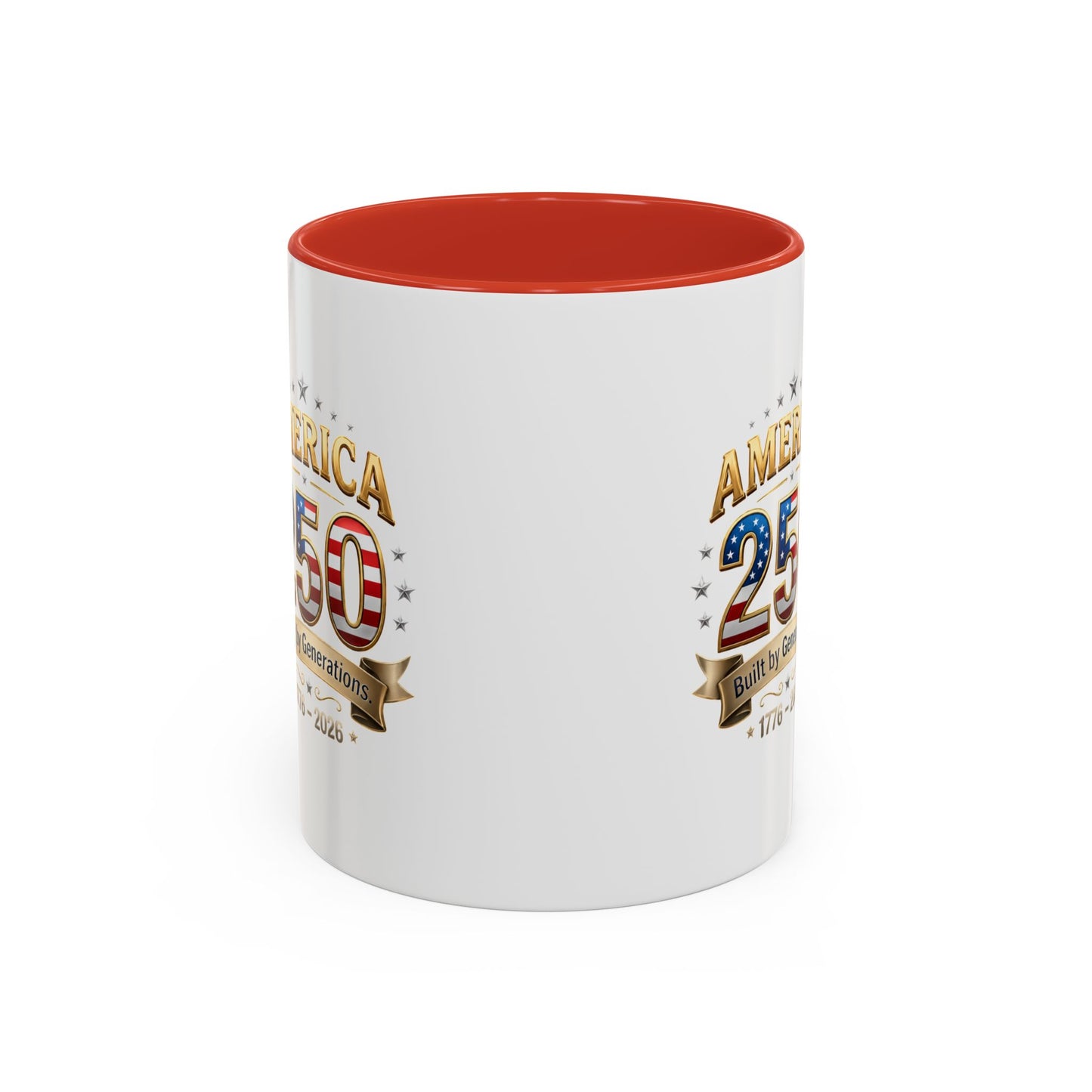 America 250 Coffee Mug — Patriotic 1776–2026 Anniversary Accent Mug