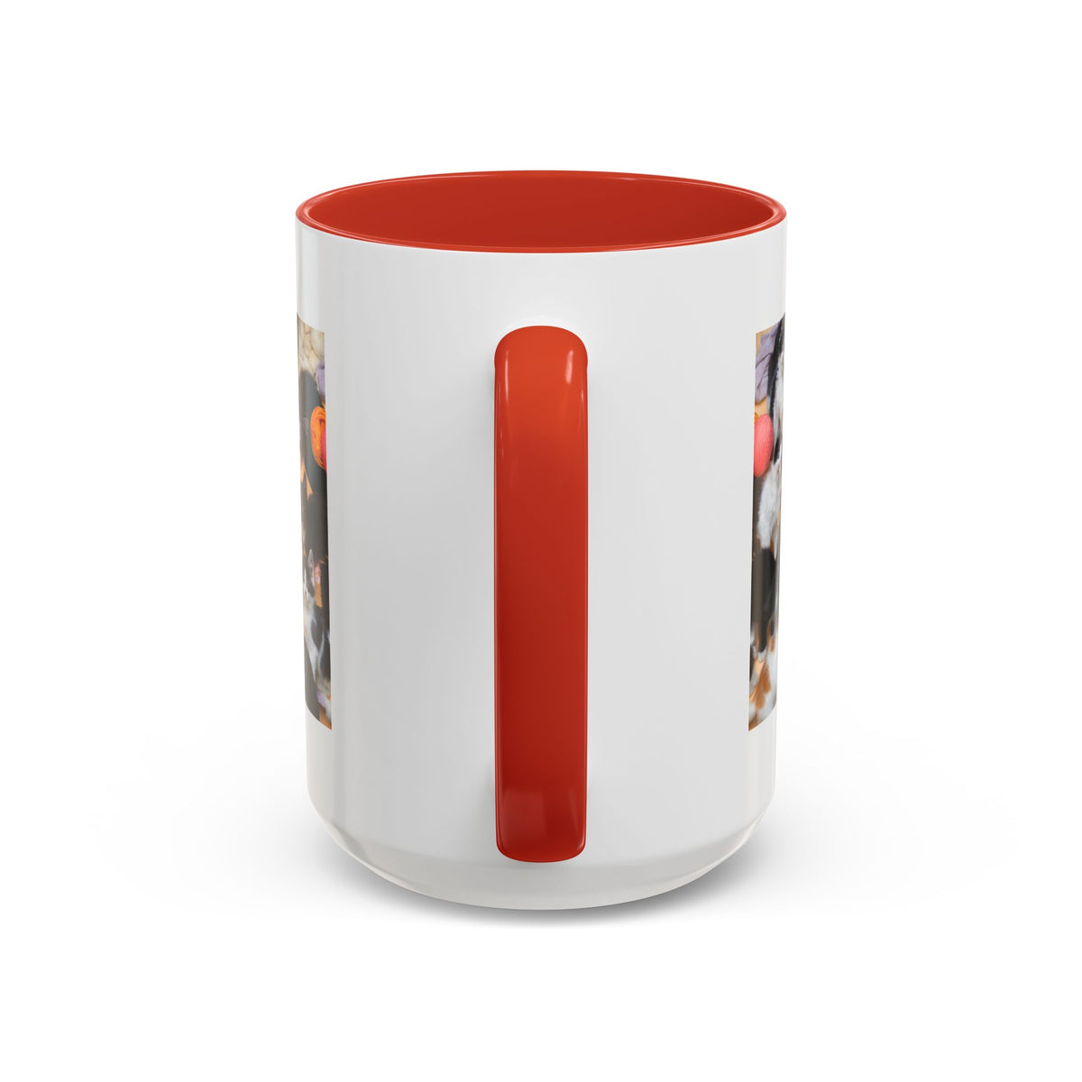Cat Lover Accent Coffee Mug — “Life Is Better With Cats” 11/15oz