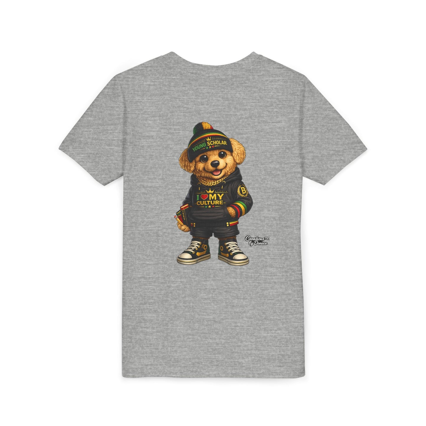 Youth Bear Graphic Tee – "I Love My Culture" Urban Streetwear