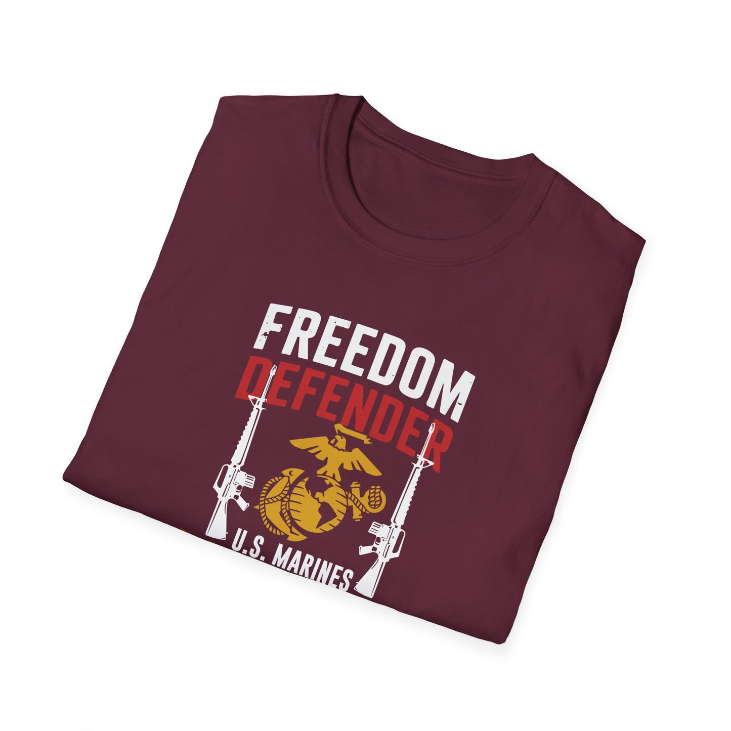 Freedom Defender U.S. Marines Veteran  For Life T-Shirt