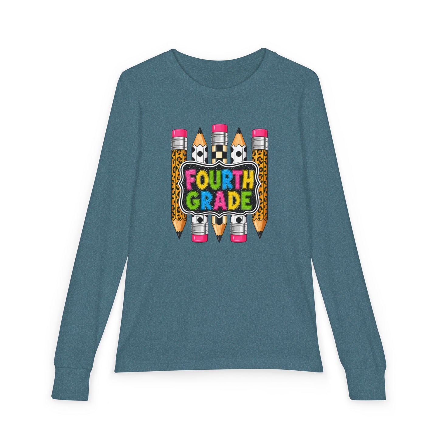 Fourth Grade Pencils Youth Long Sleeve Tee