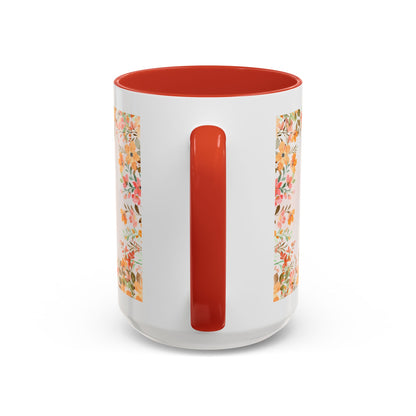 Life Began With You Mom Floral Accent Coffee Mug