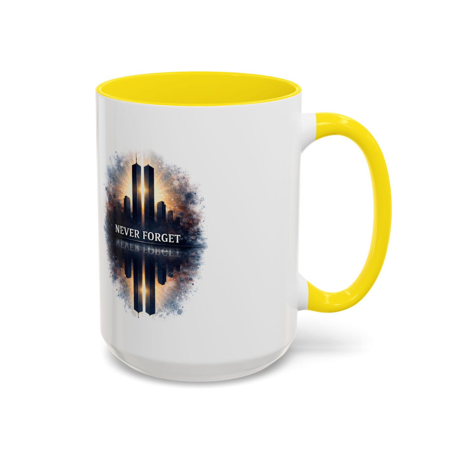 Never Forget 9/11 Memorial Accent Coffee Mug (11/15oz)