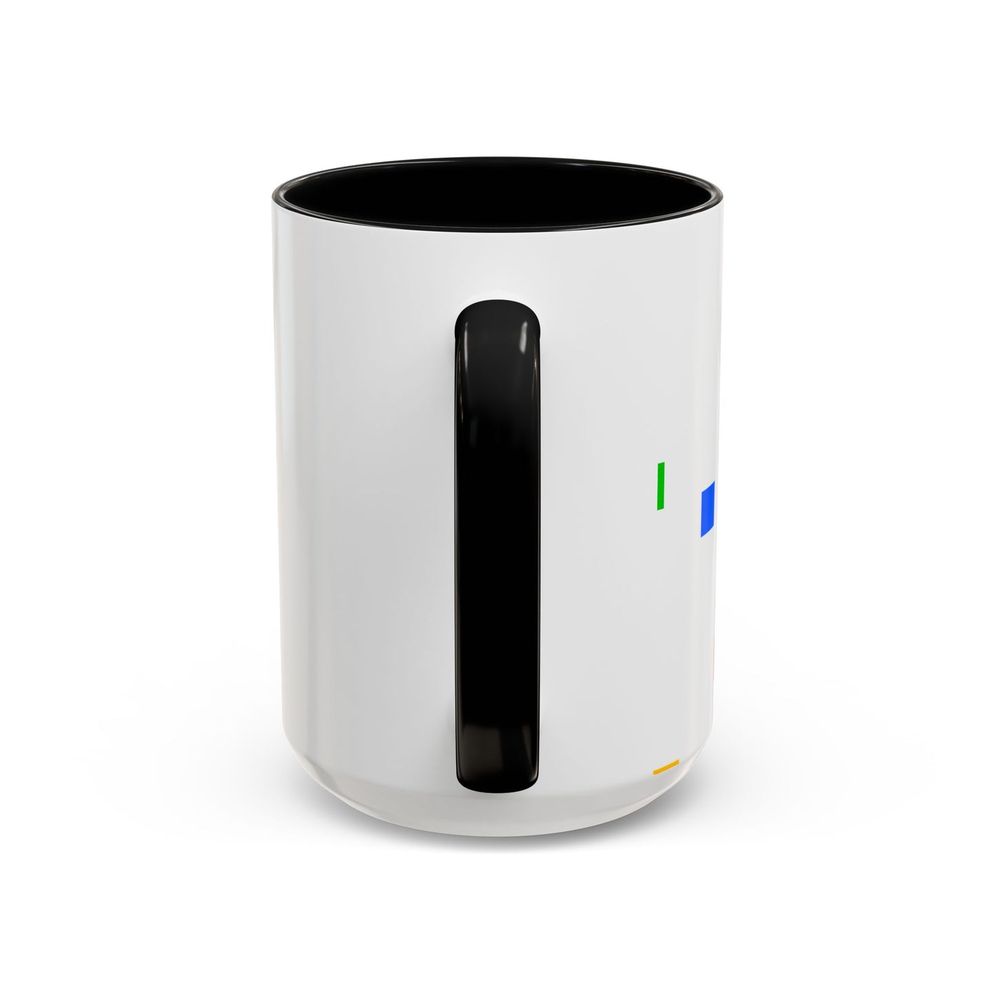Accent Coffee Mug — 'Different Not Less' Pride-Inclusive Color Block Design (11/15oz)