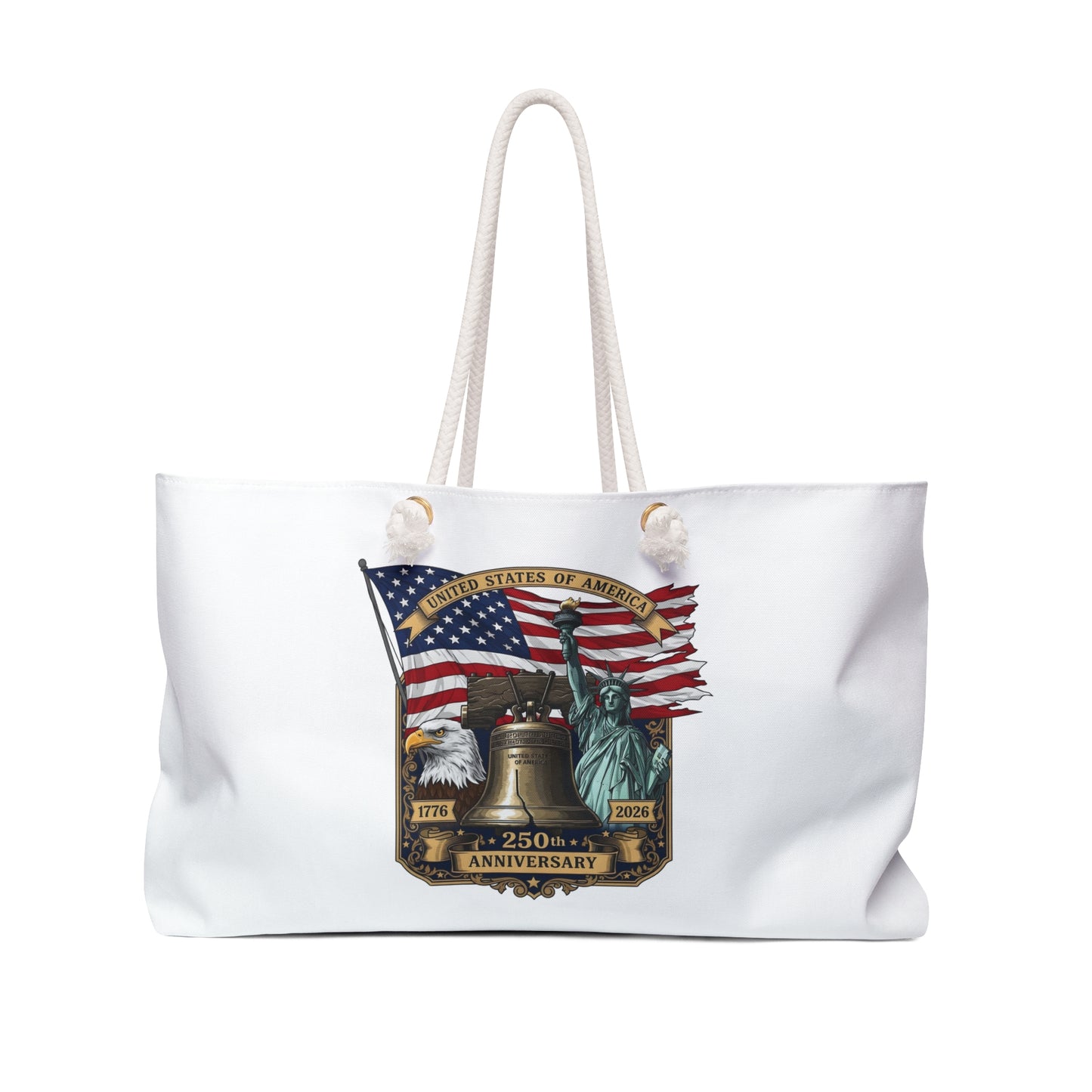 Weekender Bag — 250th USA Anniversary Flag & Liberty Travel Tote