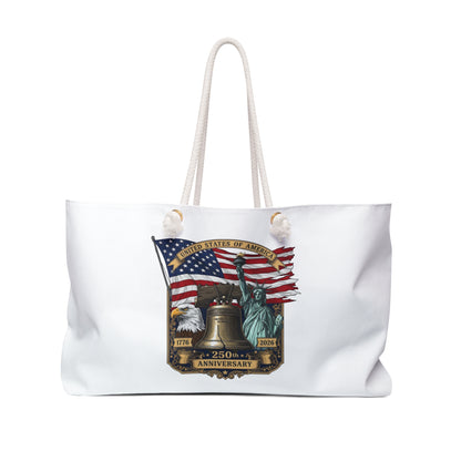Weekender Bag — 250th USA Anniversary Flag & Liberty Travel Tote