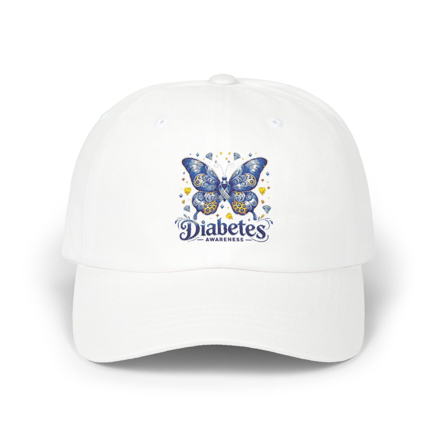 Diabetes Awareness Butterfly Dad Cap
