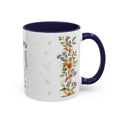 Mom Floral Coffee Mug — "Mom: The Quiet Strength..." Sentimental Mother's Day Gift (11/15oz)