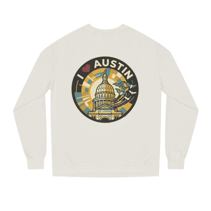 I  Austin Crewneck Sweatshirt — Austin Capitol Retro Graphic