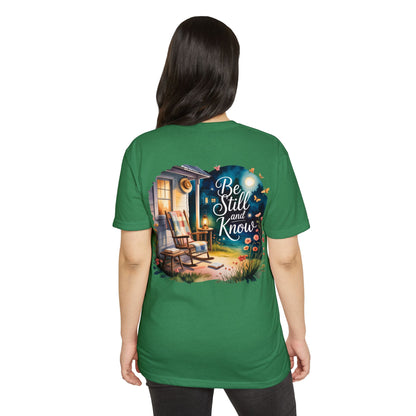 Be Still and Know T-Shirt — Cozy Porch & Moonlight Faith Tee