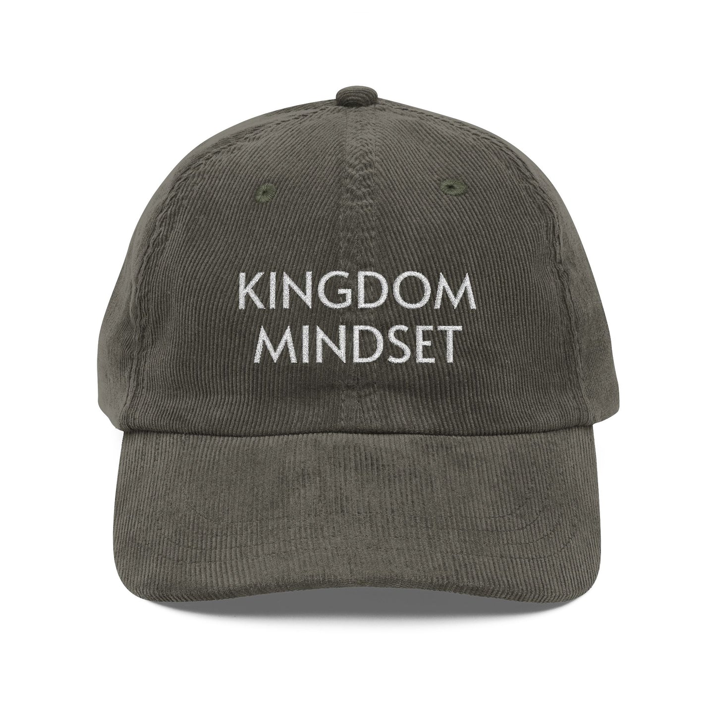 Kingdom Mindset Embroidered Corduroy Cap