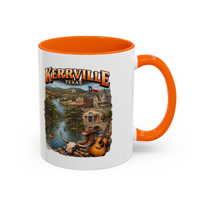 Kerrville Texas Souvenir Coffee Mug — Scenic Riverfront Design (11/15oz)