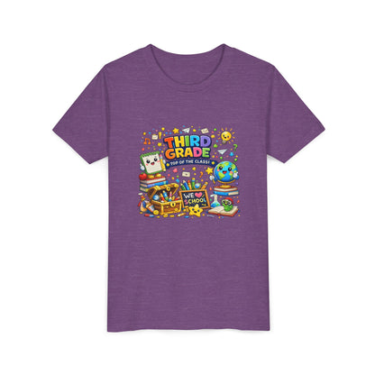 Third Grade Kids Tee — "Third Grade Out of the Classroom" Back-to-School Youth Shirt