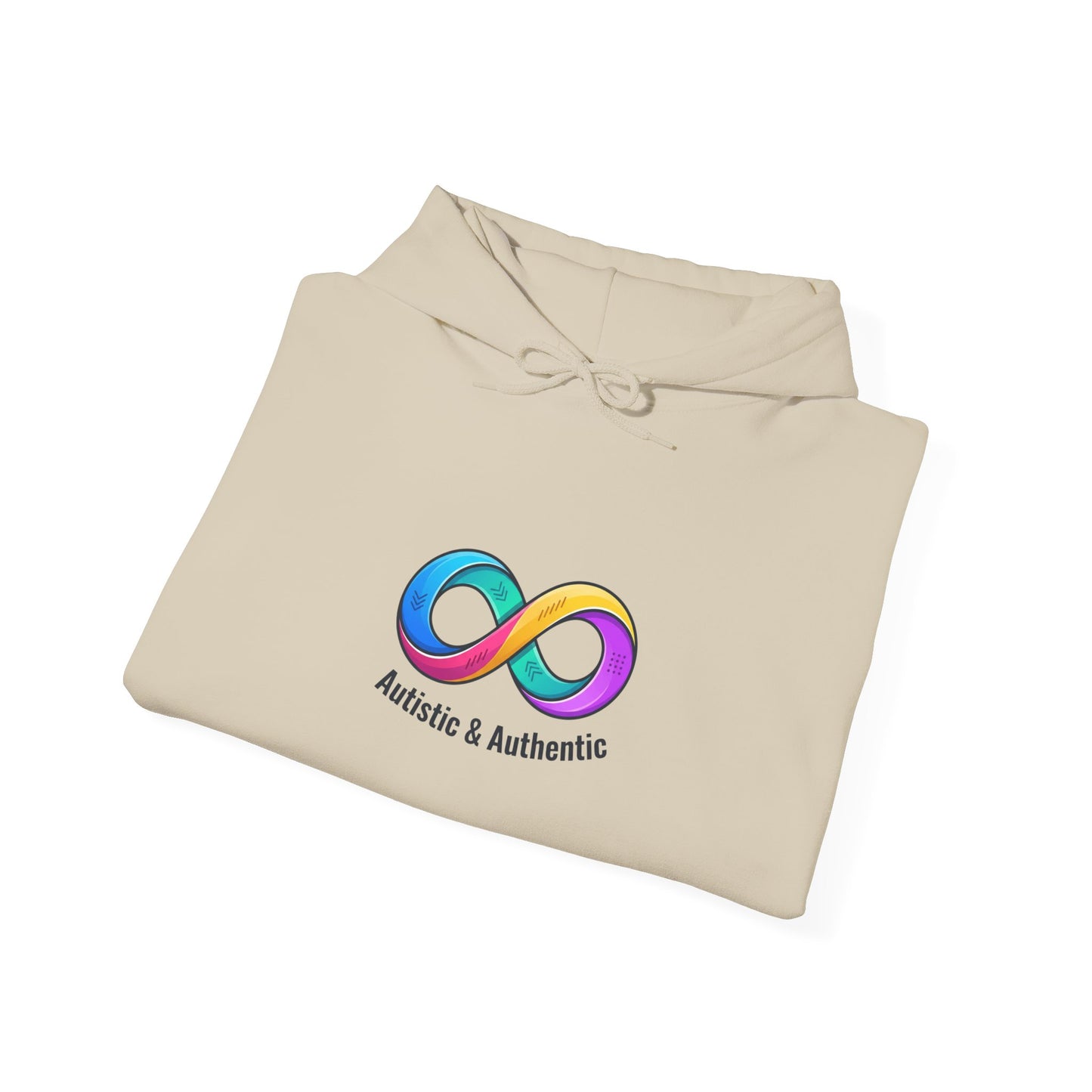 Autistic & Authentic Hoodie | neurodiversity, autistic pride