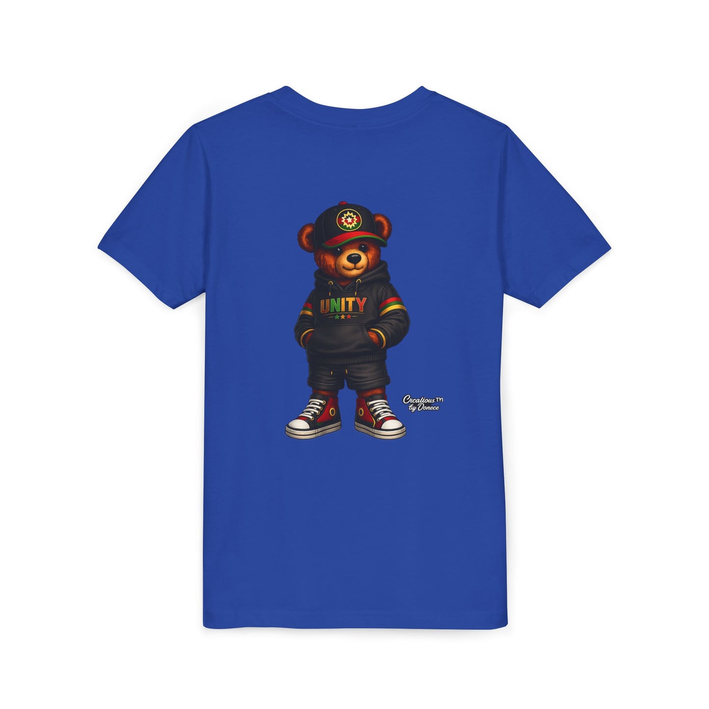 Youth T‑Shirt — Cool Bear Graphic Tee with 'UNITY' Hoodie Design