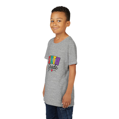 Sixth Grade Youth Tee – Colorful Back to School Shirt