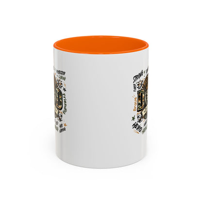 Dad King Lion Coffee Mug — 'Dad: The King' Accent 11/15oz Gift