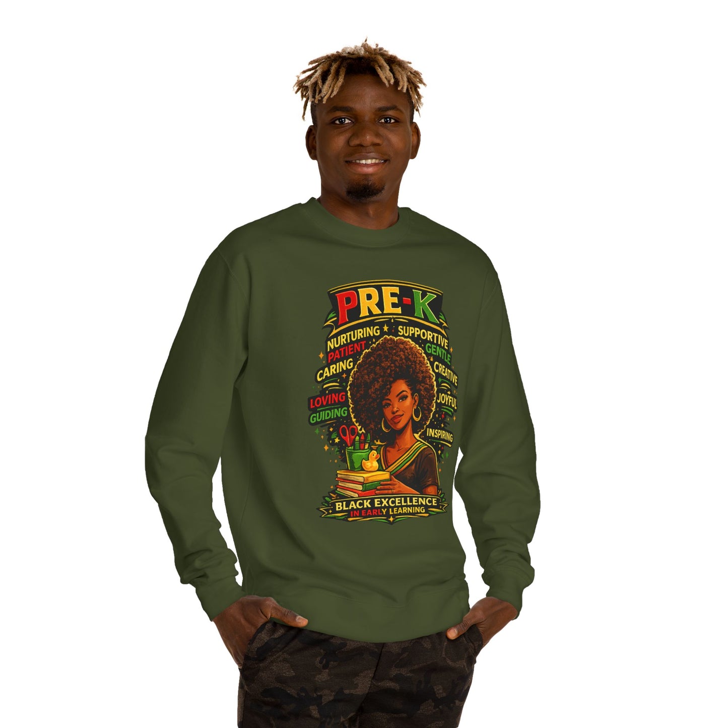 PRE-K Black Excellence Sweatshirt — Nurturing Early Learning Crewneck