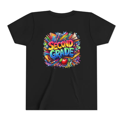 Second Grade Youth Tee — Colorful Back-to-School Kids T-Shirt