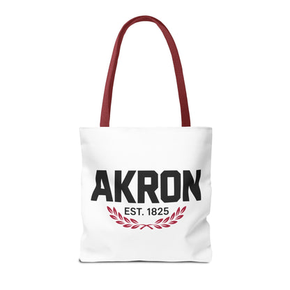 Akron Est. 1825 Tote Bag — City Pride Canvas Tote