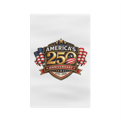 America's 250th Anniversary Microfiber Tea Towel - 1776-2026 Patriotic Kitchen Towel