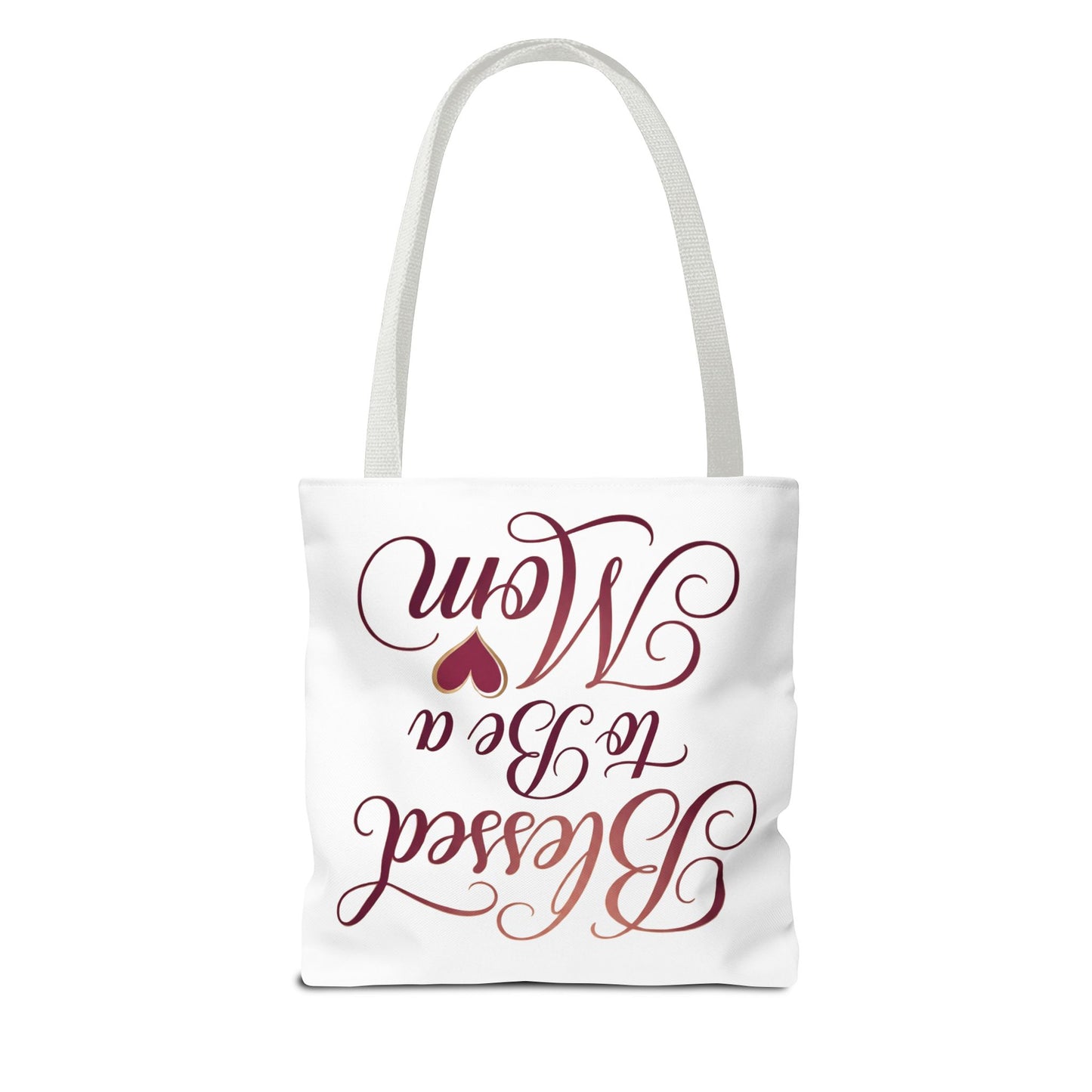 Blessed to Be a Mom Tote Bag – Mother's Day Floral Script Gift