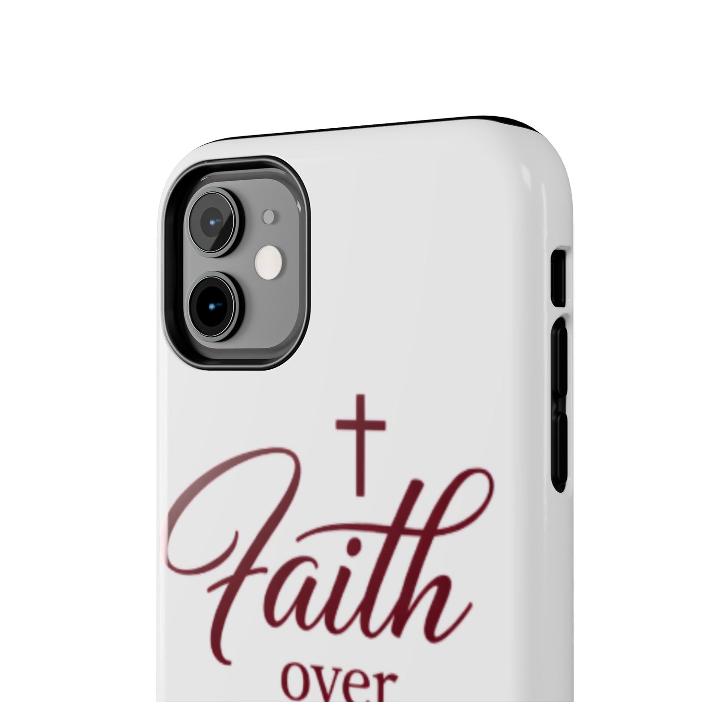 Faith Over Fear Tough Phone Case — Christian Inspirational Protective Phone Cover