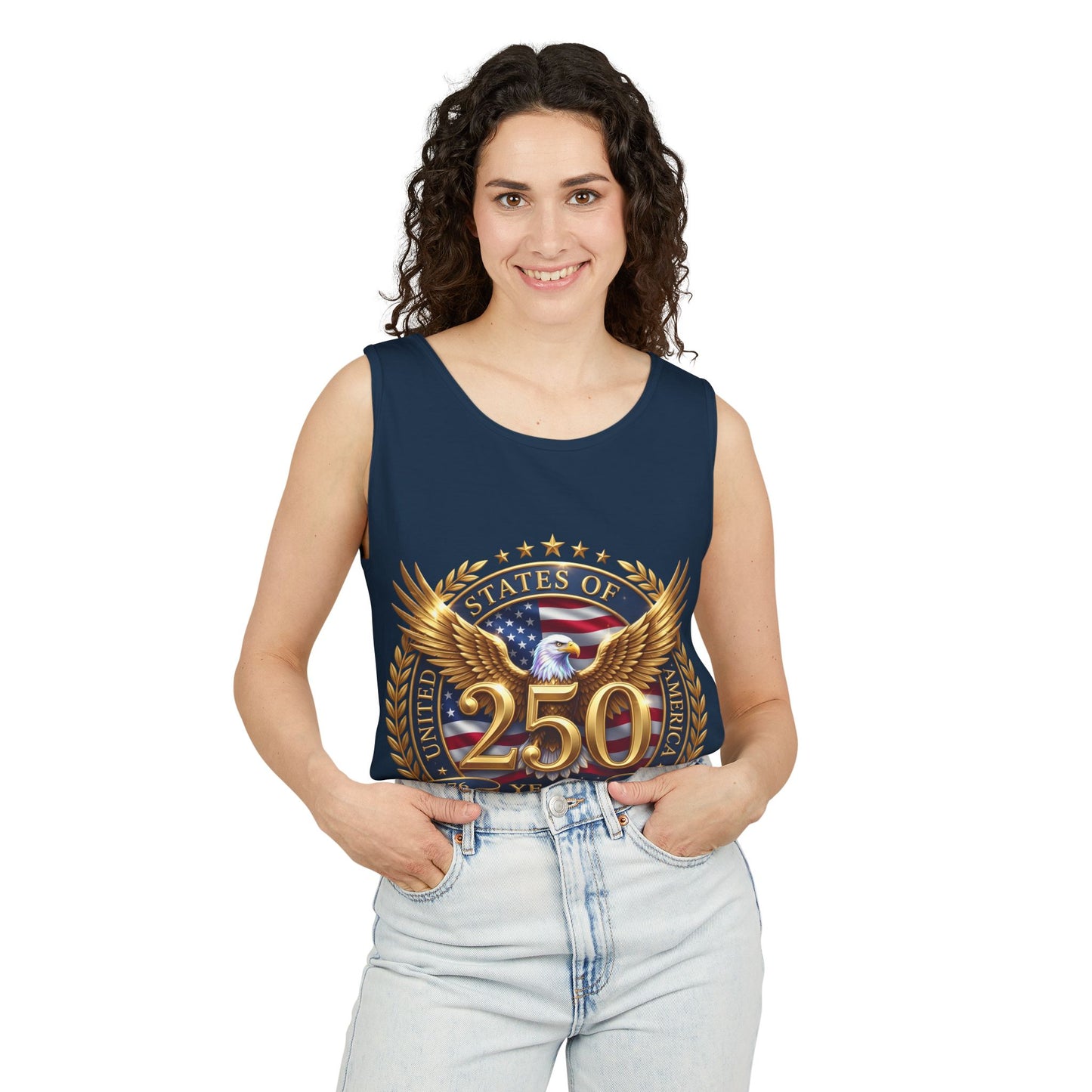 250 Years Anniversary Eagle Tank Top — United States Bicentennial Celebration Tee