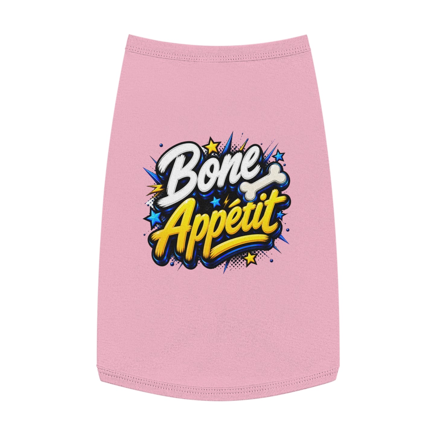 Pet Tank Top — "Bone Appétit" Graphic Dog Tank