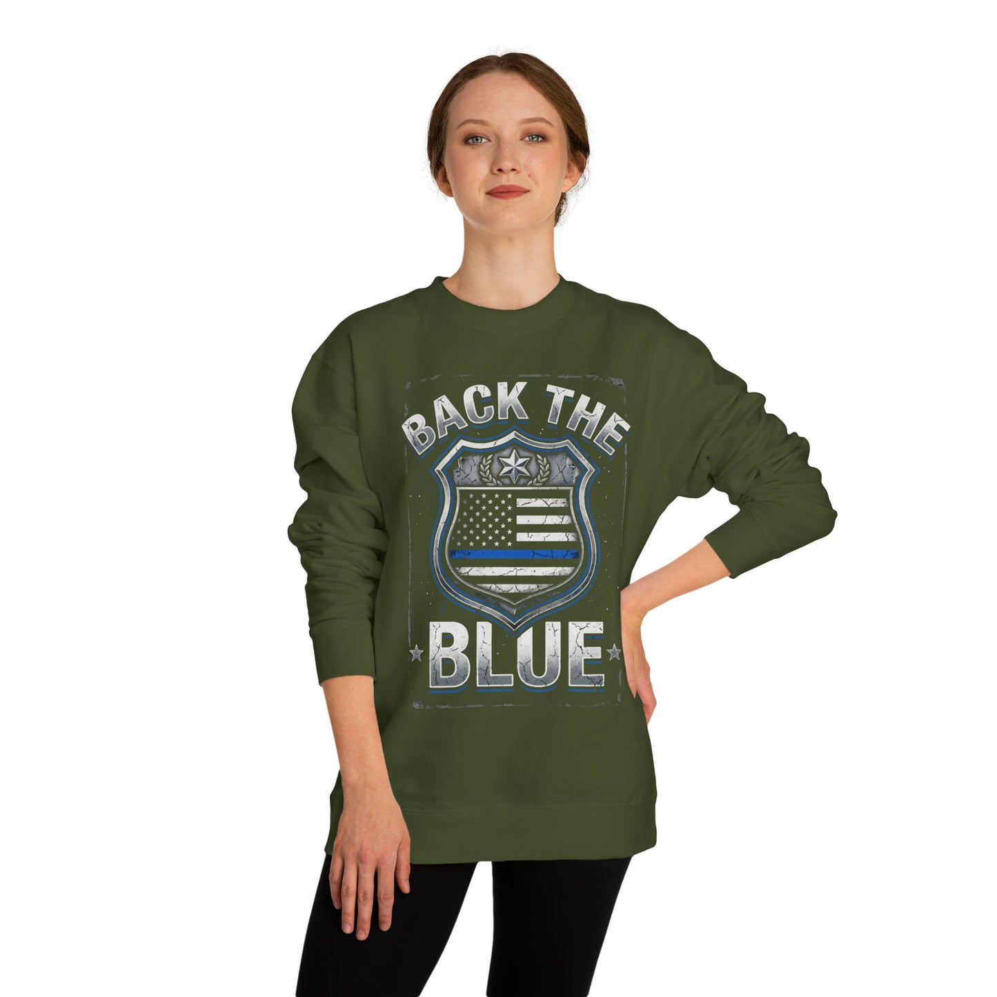 Back the Blue Sweatshirt — Police Support Crewneck