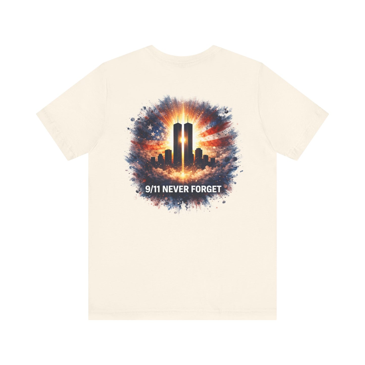 9/11 Never Forget T-Shirt — Twin Towers Tribute Tee