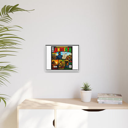 Juneteenth Comic Art Canvas - Framed Matte Wall Decor