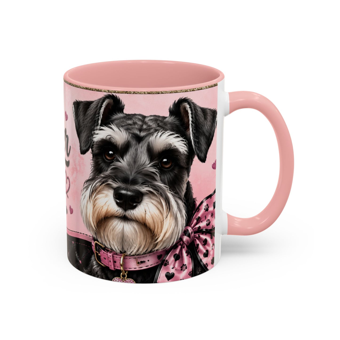 Schnauzer Coffee Mug — "Messy Beard, Big Heart" Accent Mug (11/15oz)