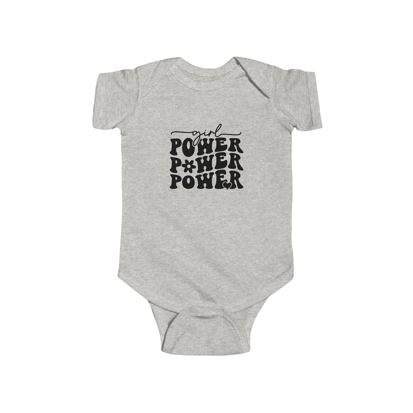 Infant Bodysuit — Girl Power Retro Graphic Baby Onesie