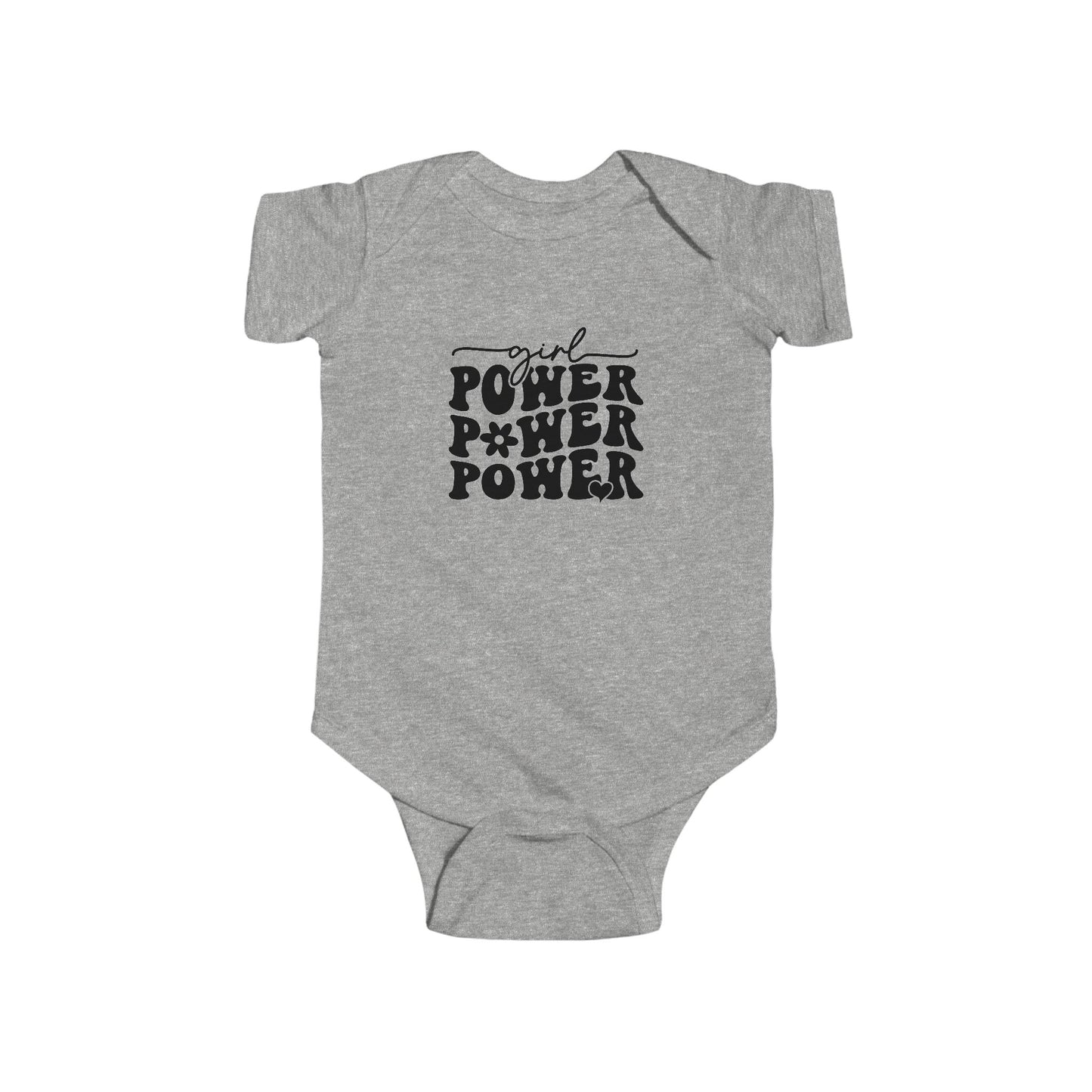 Infant Bodysuit — Girl Power Retro Graphic Baby Onesie