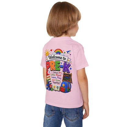 Welcome to Pre-K Toddler T-Shirt — Colorful Back-to-School Preschool Shirt