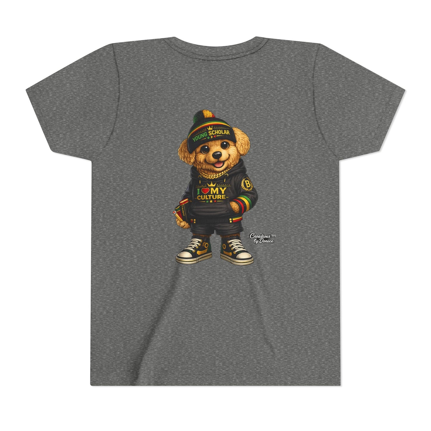 Youth Bear Graphic Tee – "I Love My Culture" Urban Streetwear