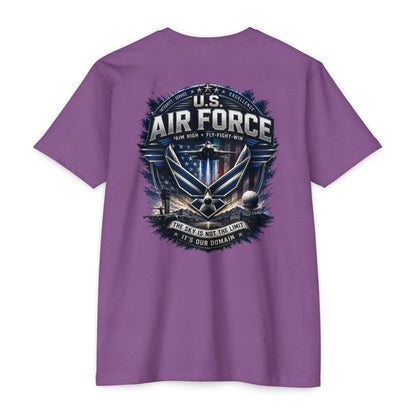 U.S. Air Force Graphic T-Shirt — Military Emblem Tee ("The Sky Is Not The Limit")